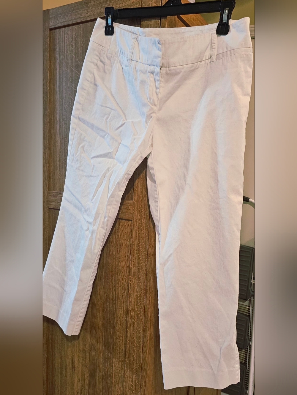 New York & Company White Crop Chinos